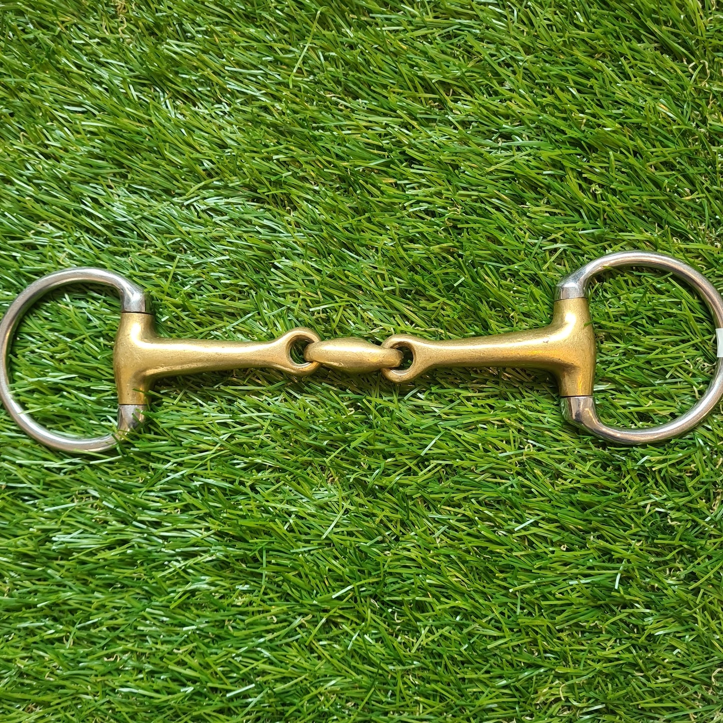 5 1/2" Brass Eggbutt Snaffle with Lozenge