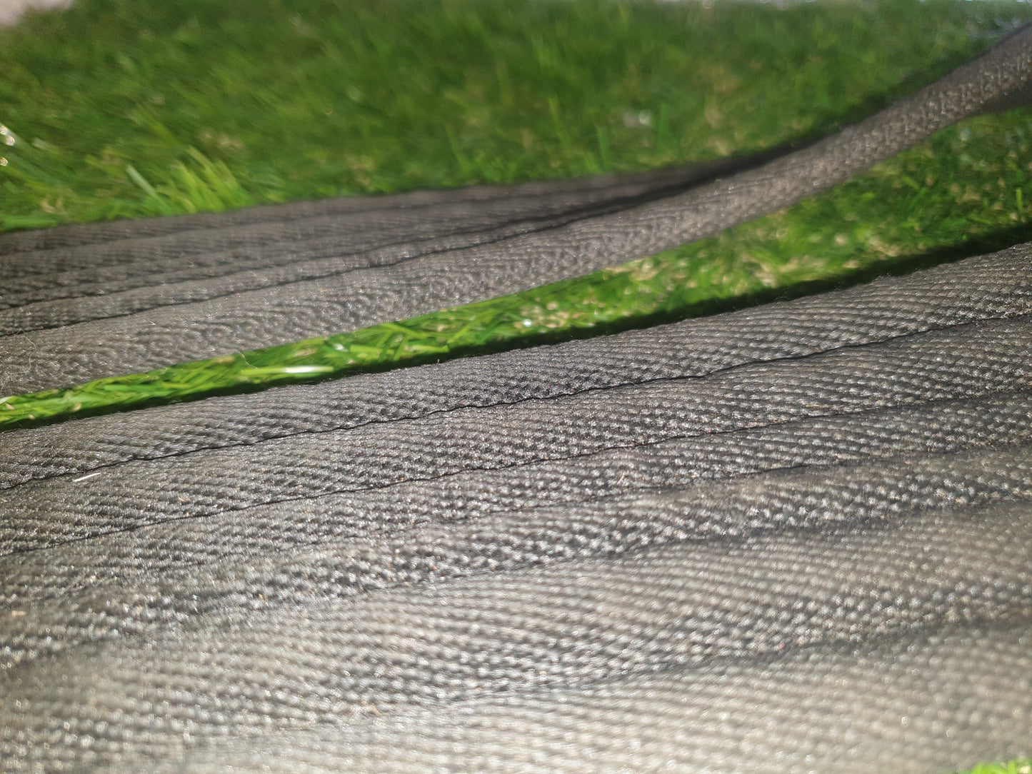 50" black cotton girth