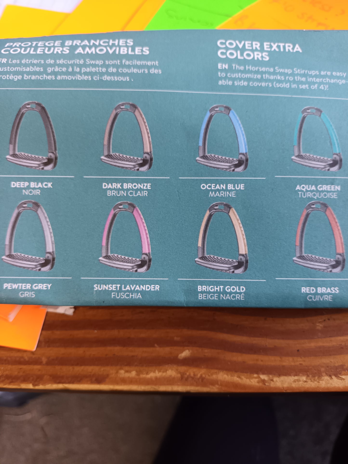 New swap safety clip stirrups