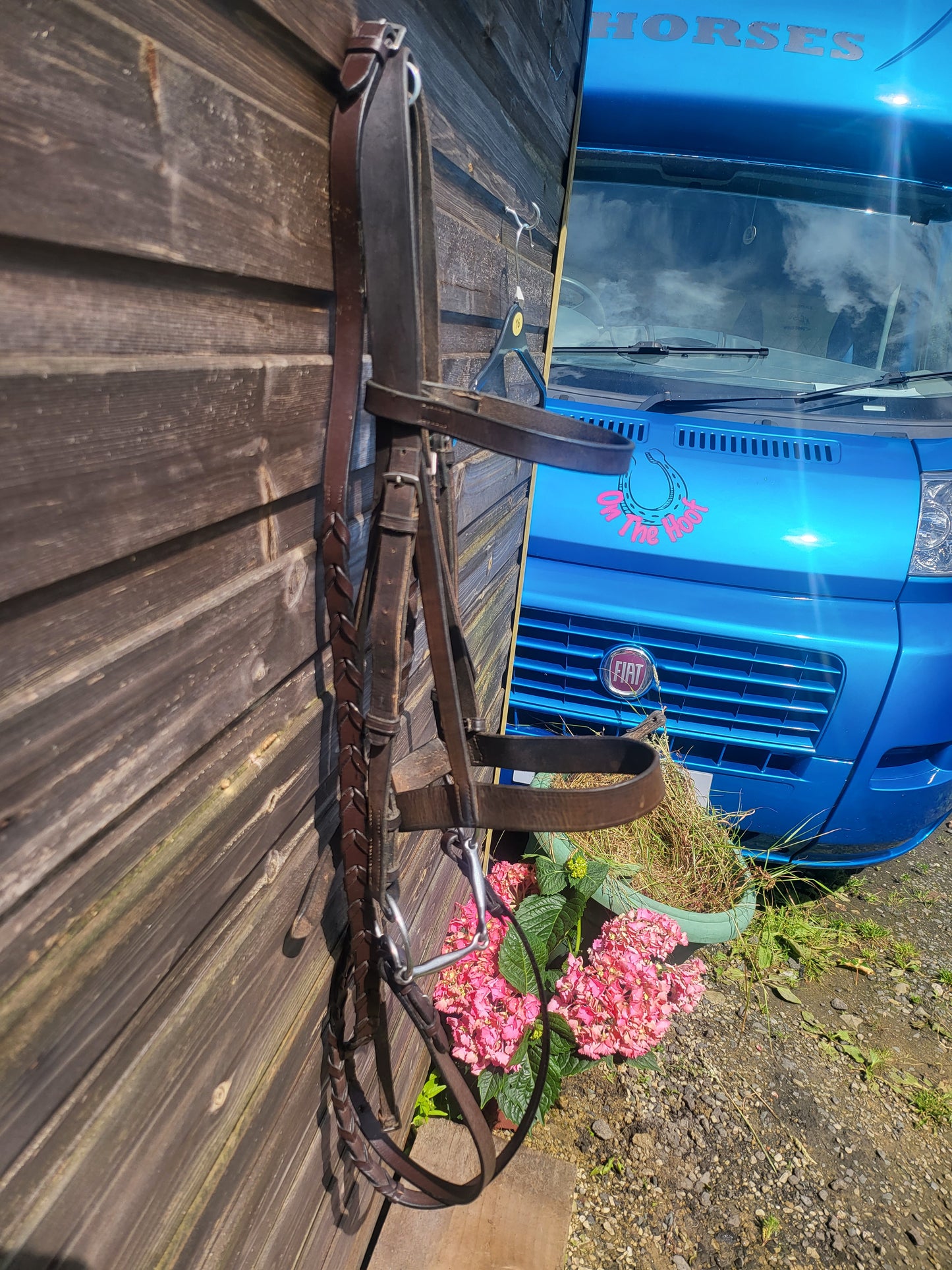 Complete hunter bridle with 5 1/2" wilkie snaffle