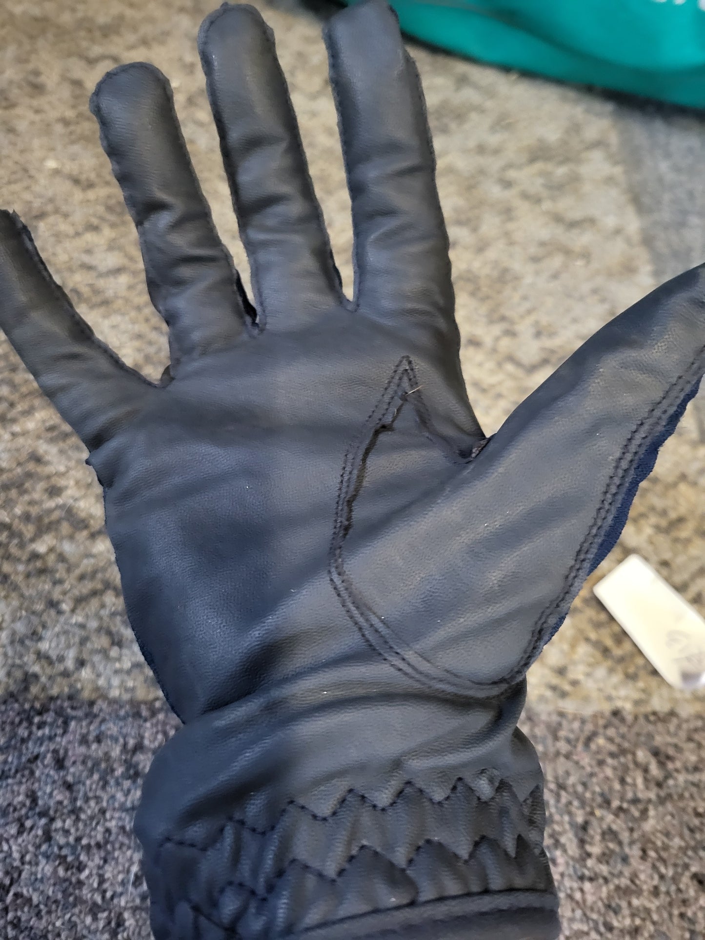 Bridleway Summer mesh breathable riding gloves in Navy Blue Size Medium