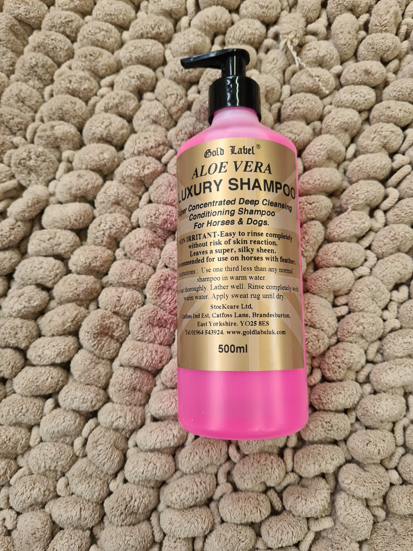 New gold label aloe Vera luxury shampoo