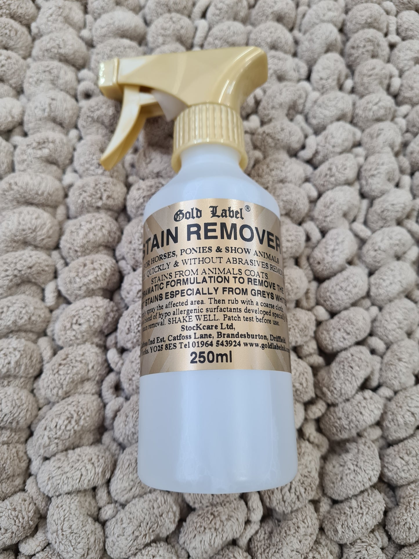 New gold label stain remover 250ml