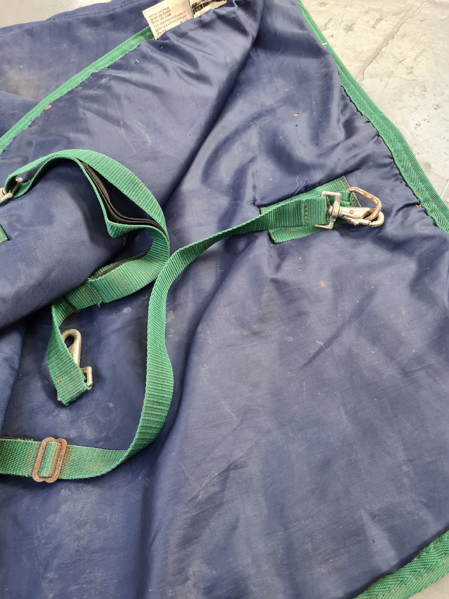 Used blue full size turnout full head and neck FREE POSTAGE☆