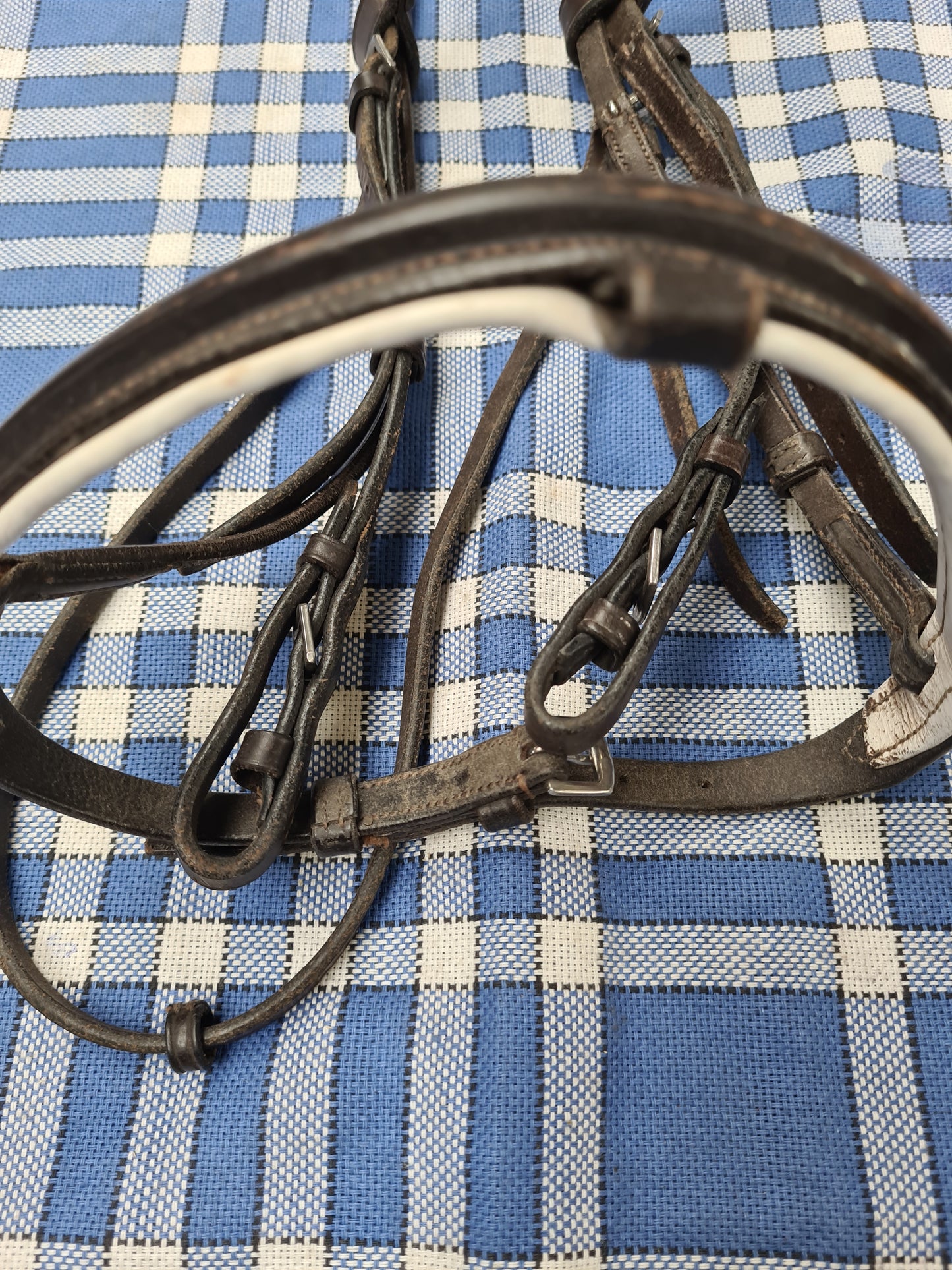 Used brown leather pony size bridle FREE POSTAGE❤️