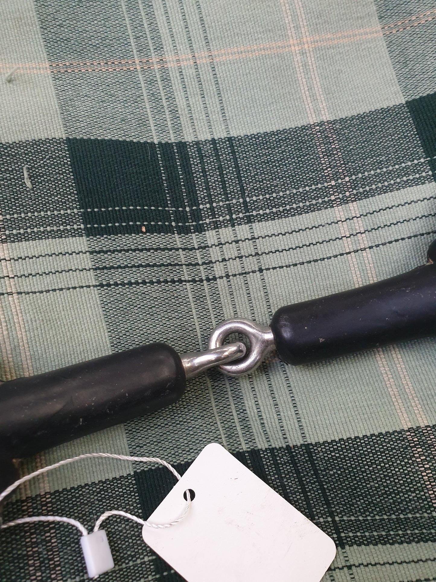 Used 5-1/2" black rubber eggbutt snaffle