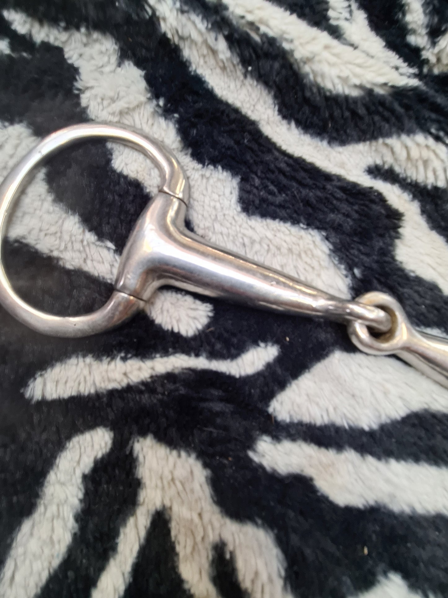 Used 5-1/4" eggbutt snaffle bit