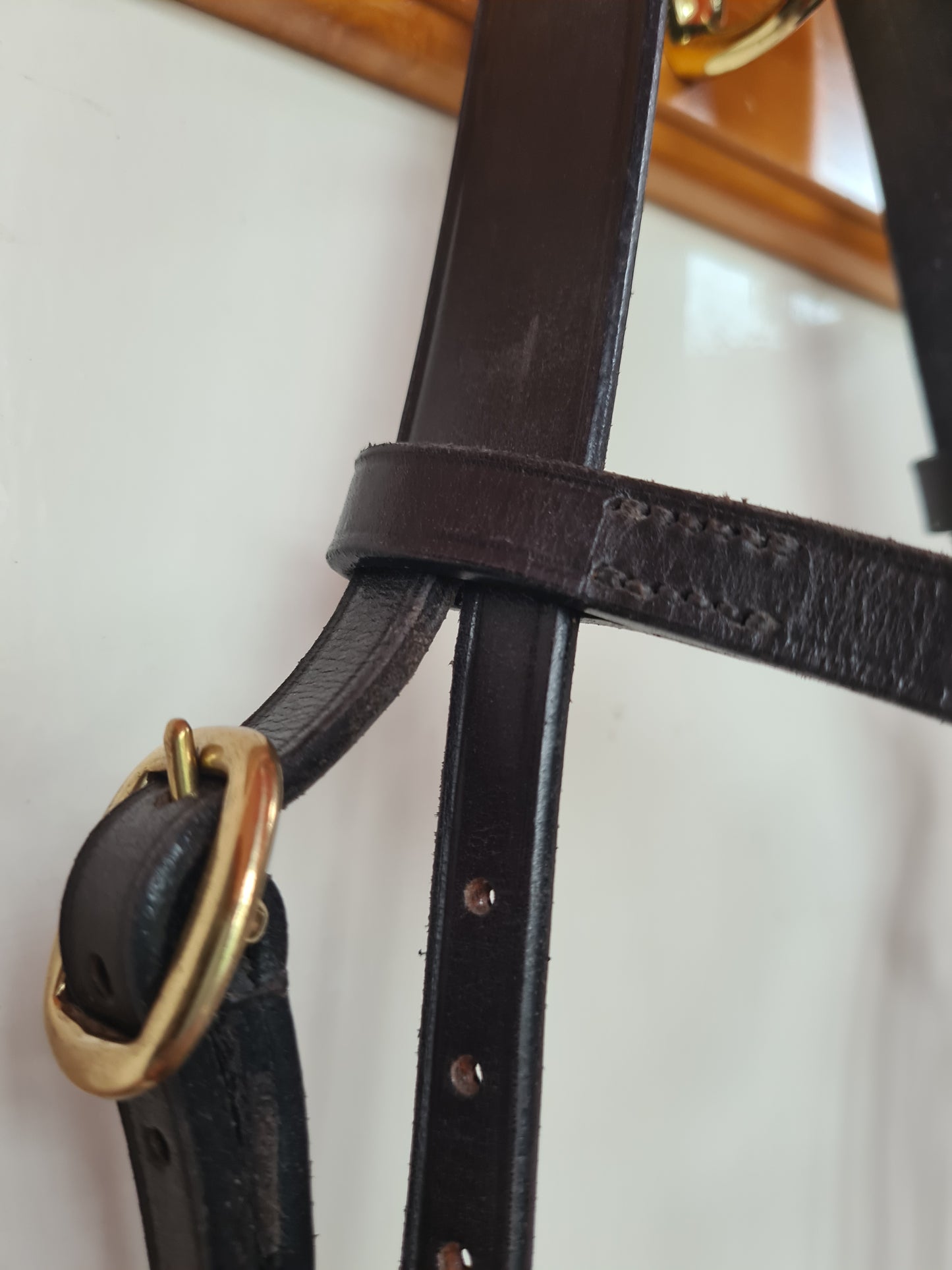 Full size brown english leather in hand bridle 🟢