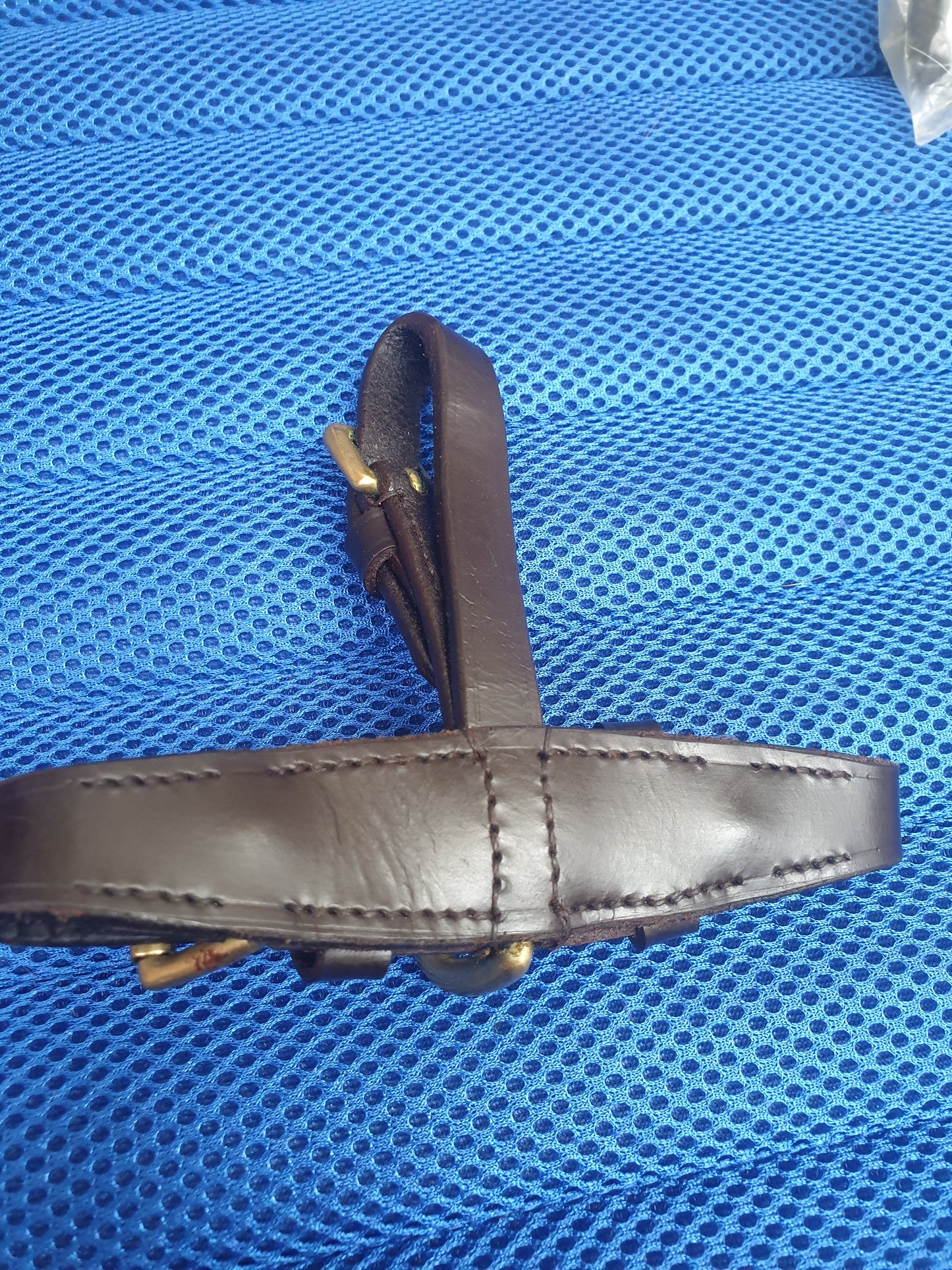 NEW Three way brown leather coupling