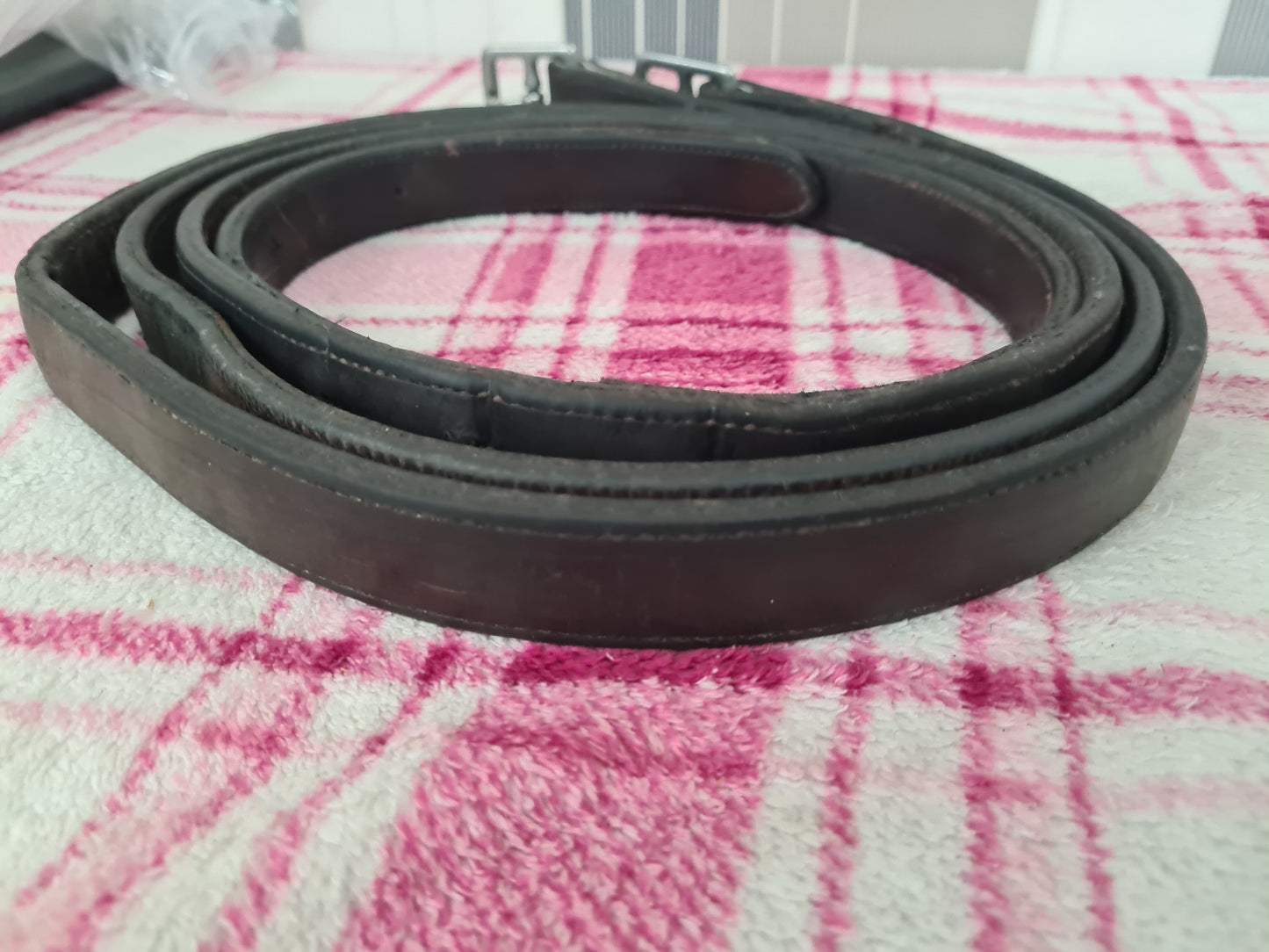 Used Brown 56" synthetic  stirrup leathers