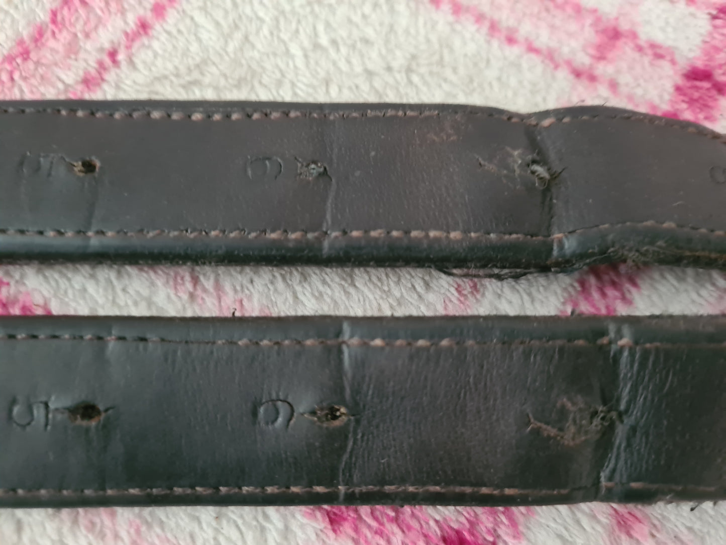 Used Brown 56" synthetic  stirrup leathers