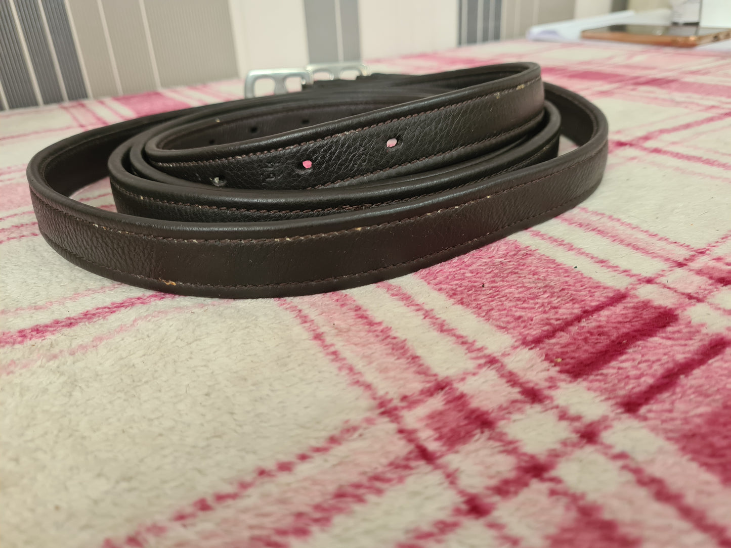 Used Brown 60" synthetic  stirrup leathers