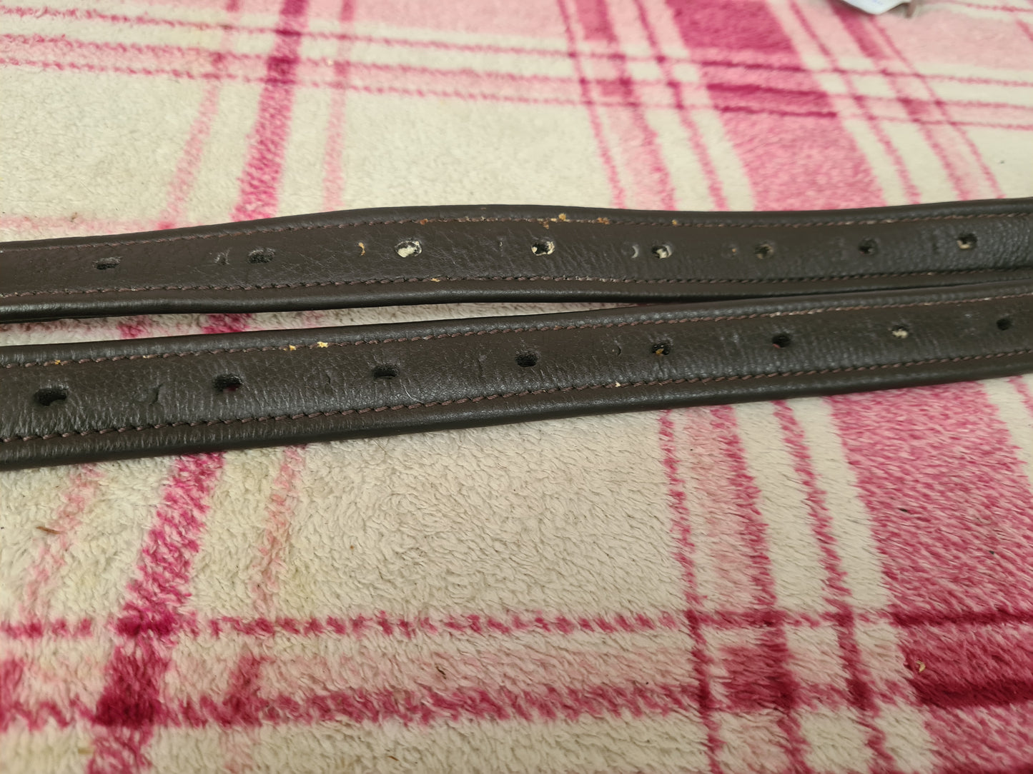 Used Brown 60" synthetic  stirrup leathers