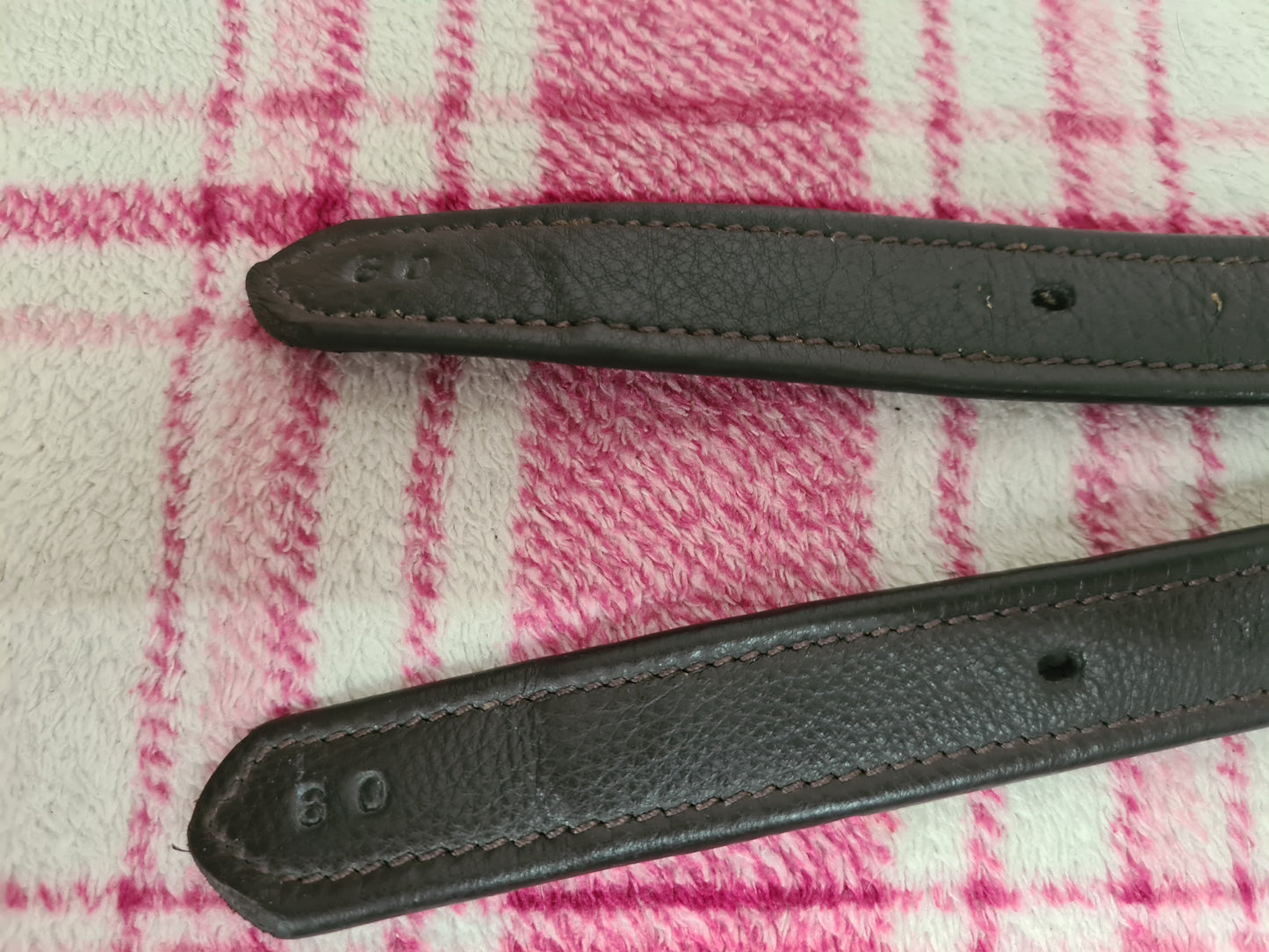 Used Brown 60" synthetic  stirrup leathers