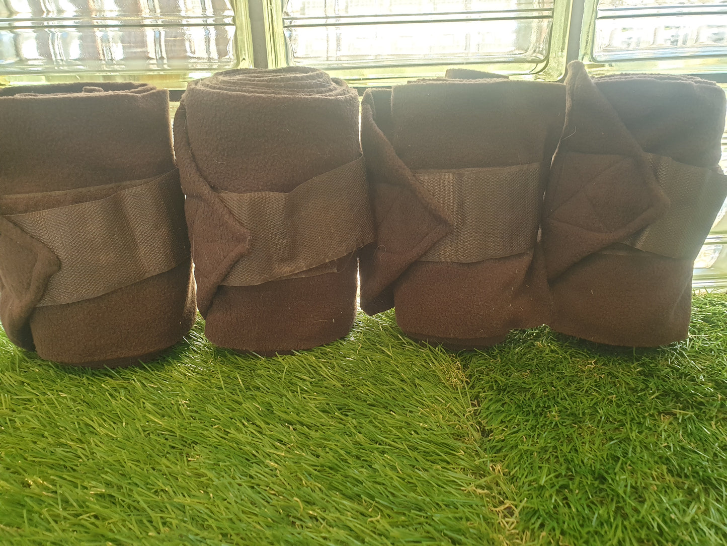 Brown fleece bandages