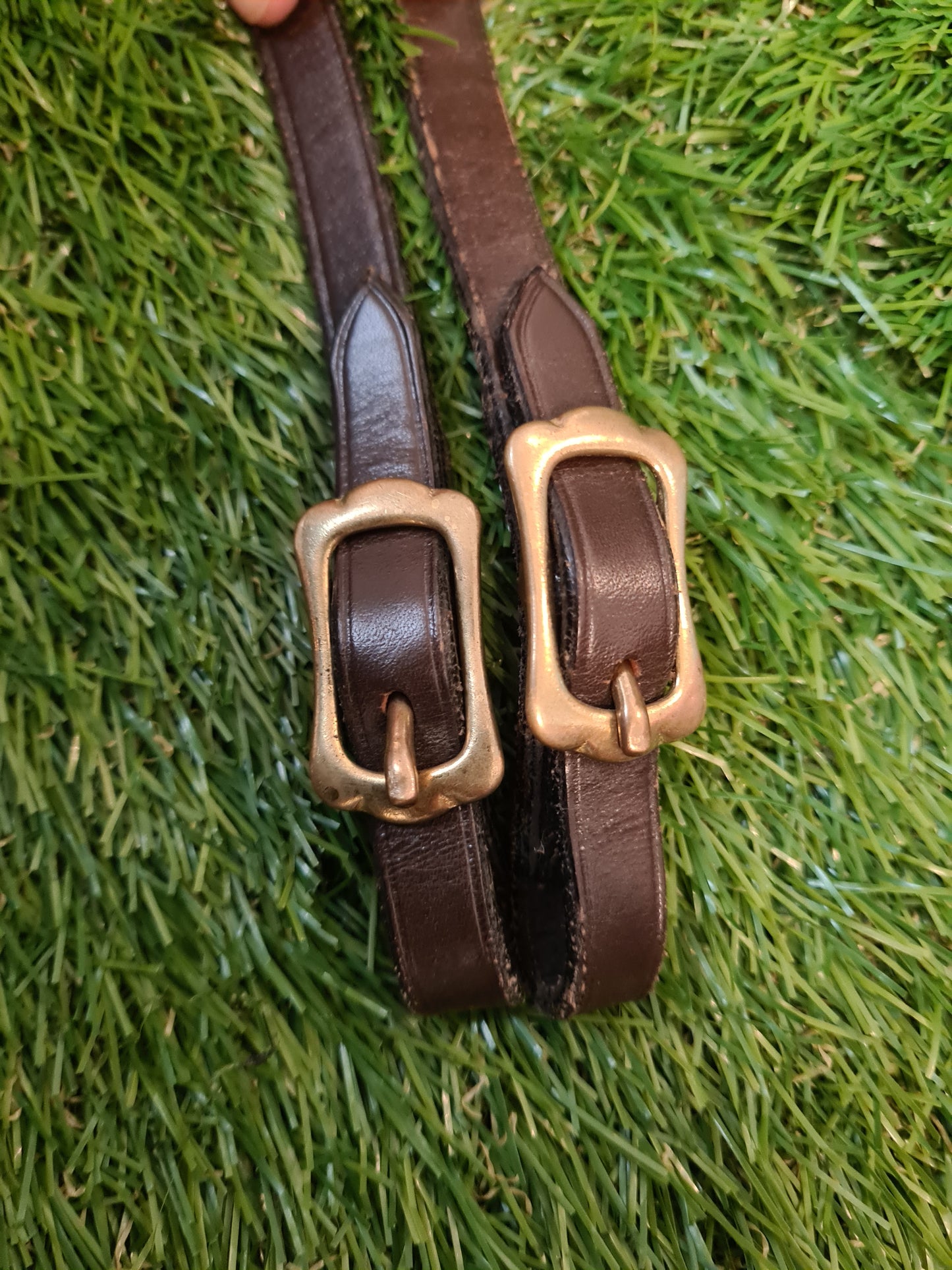 LIKE NEW arab showing slip, brown leather, arab size