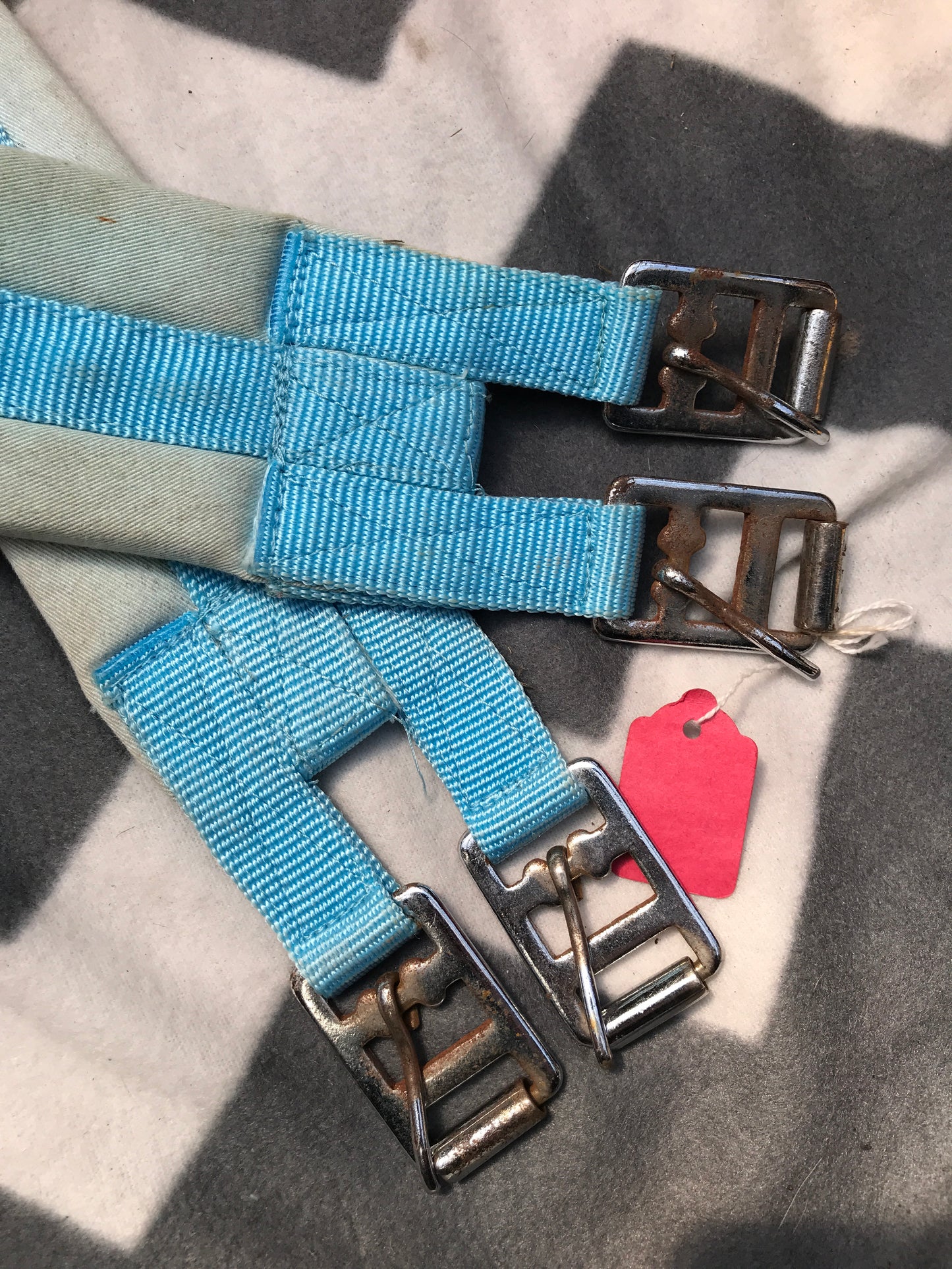 43” light blue material girth