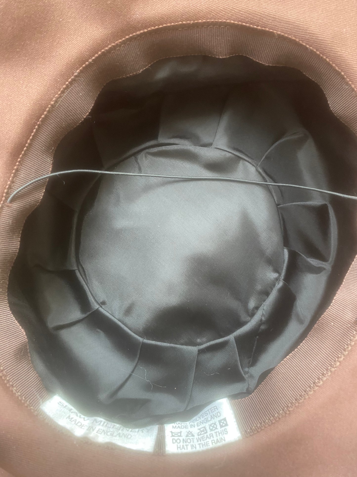 Like new shaw millinery brown hat