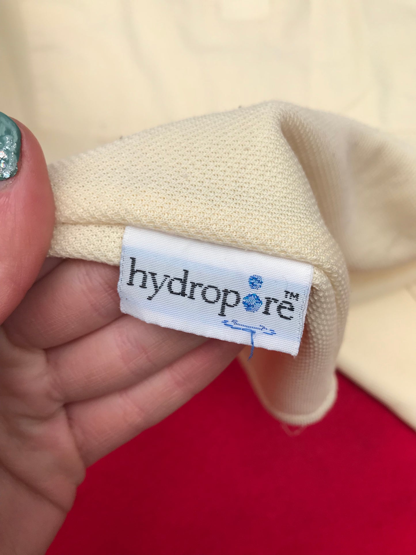 teque-style pale yellow shirt size 16