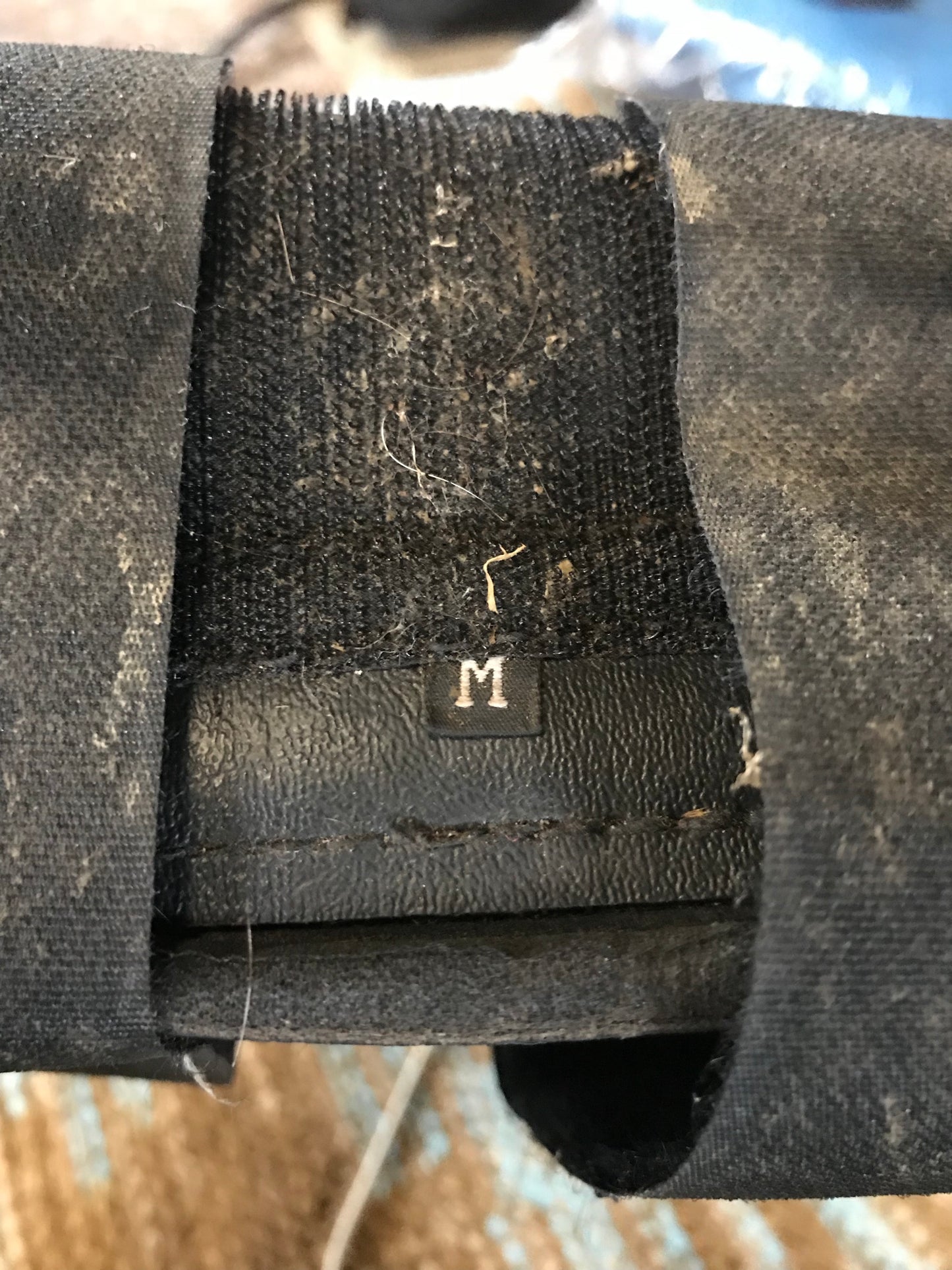 Cob size black new equine ware used brushing boots