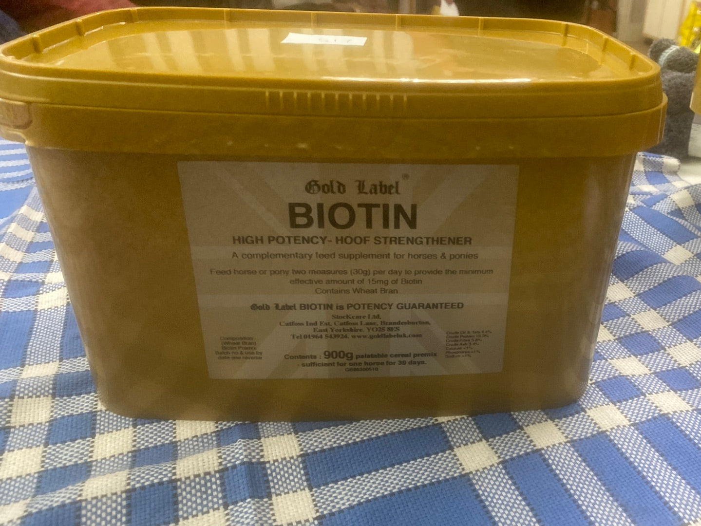 New gold label biotin hoof strengthener 900g