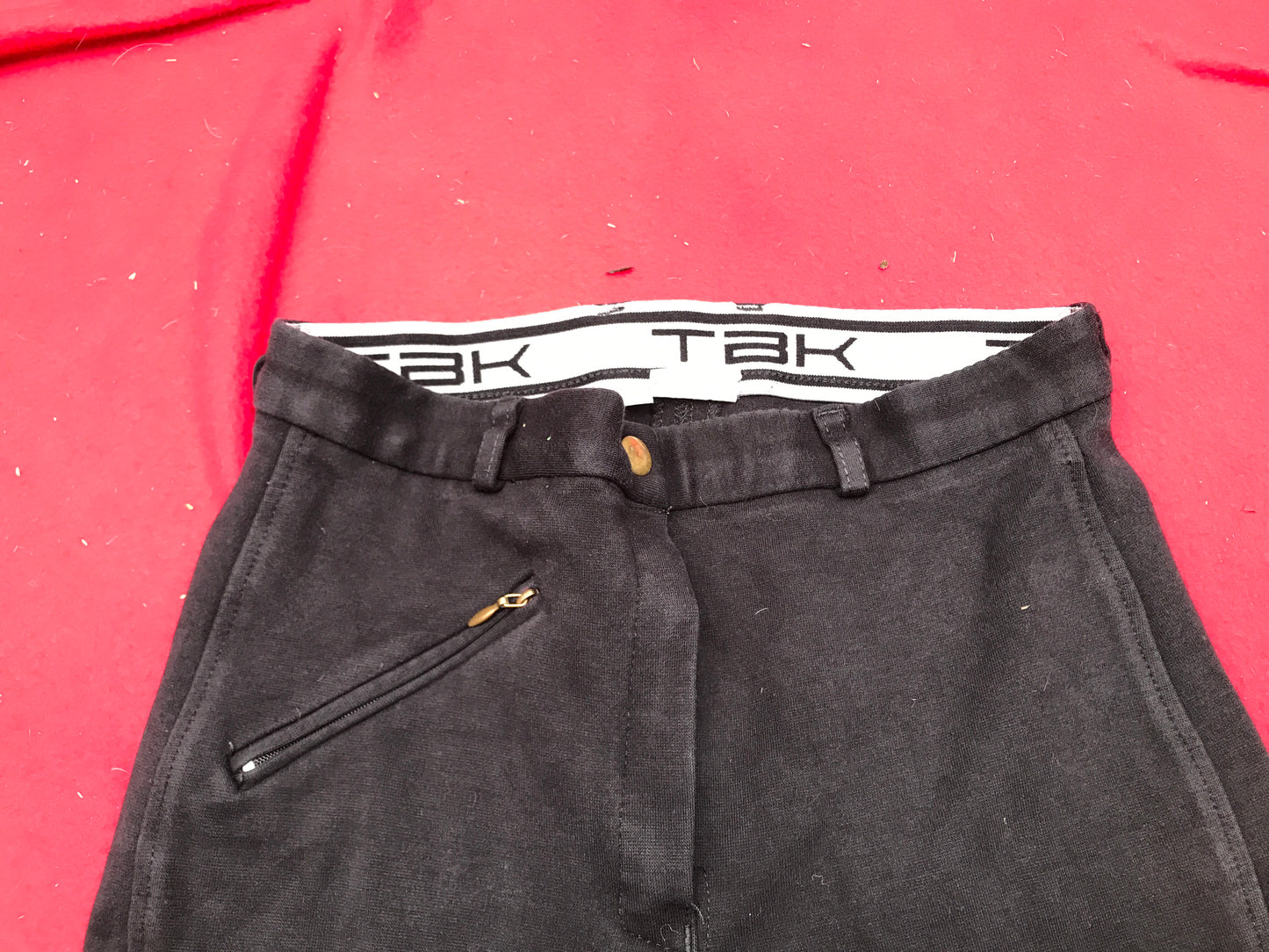 tak black jodhpurs size 8 (26) with bling FREE POSTAGE