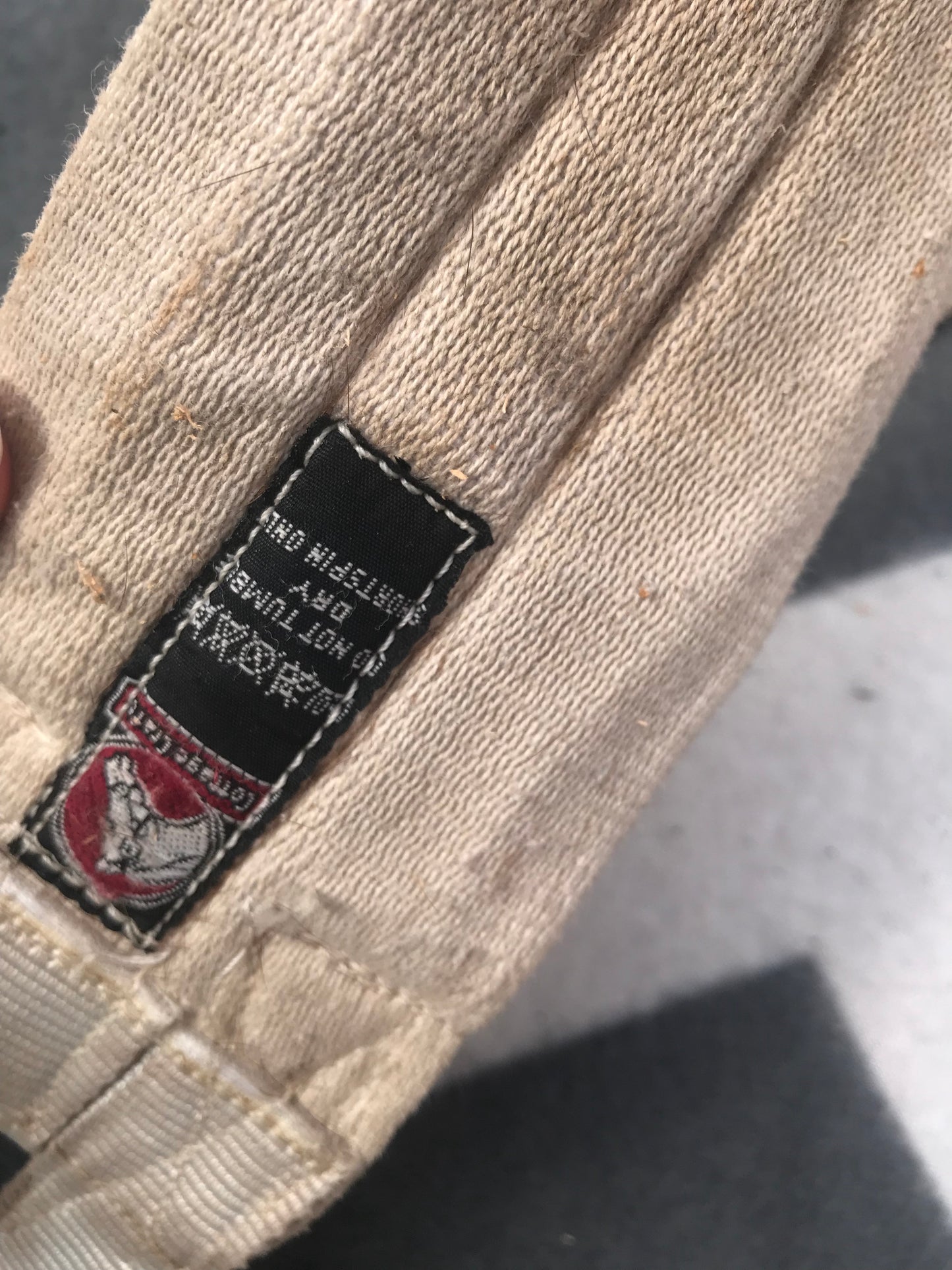 Cottage craft white material girth 41”