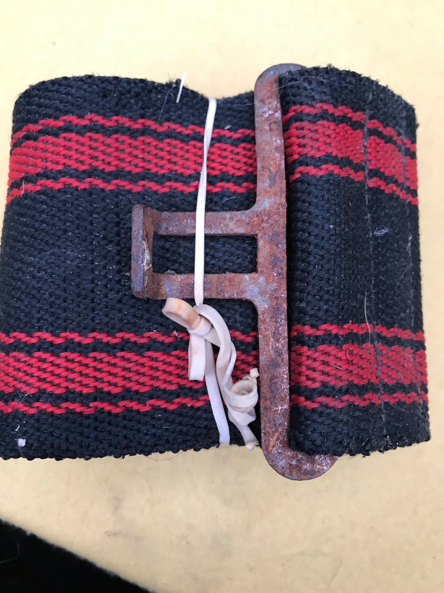 Black and red surcingle