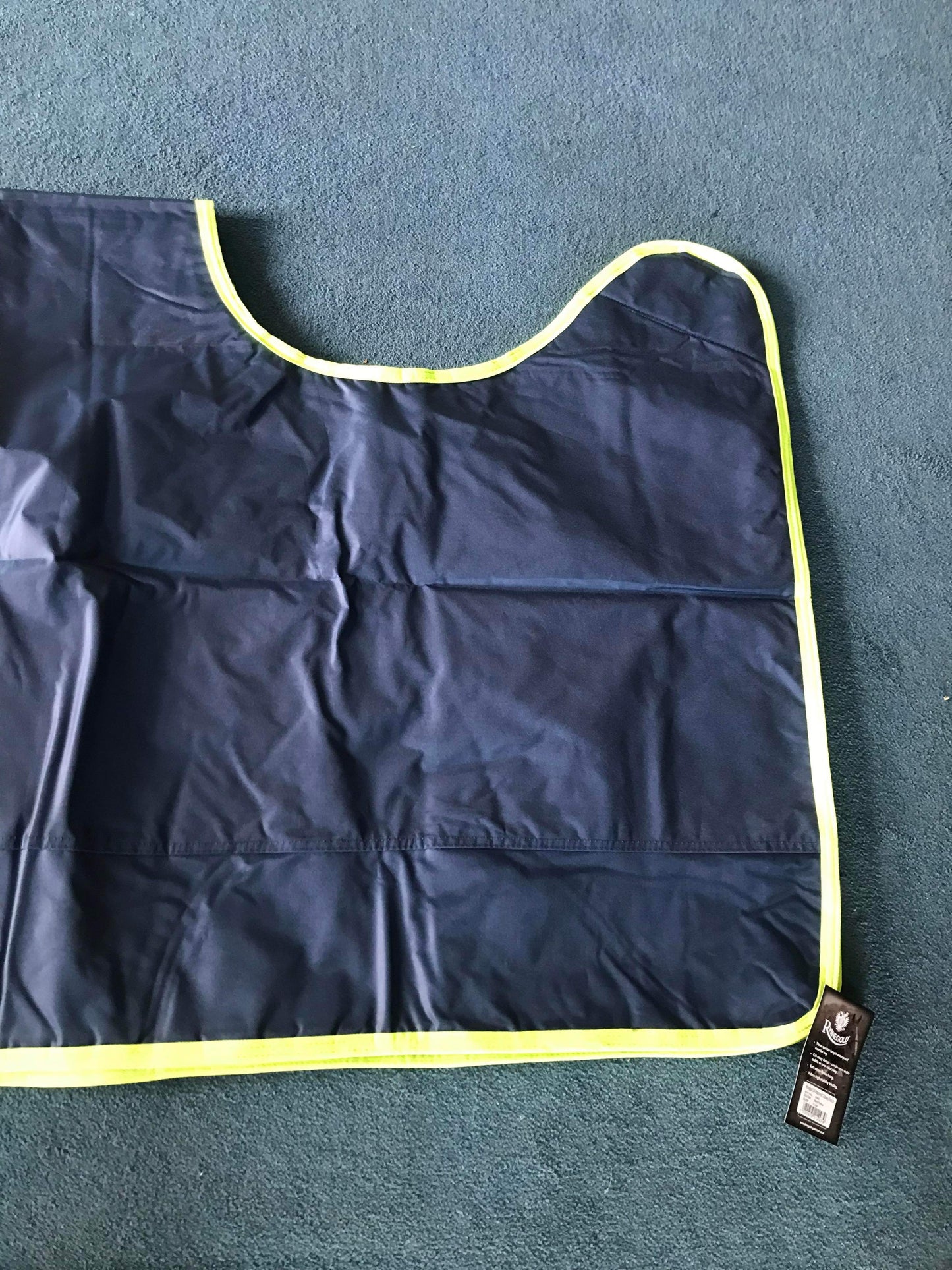 New rhinegold waterproof ride on navy with yellow beading