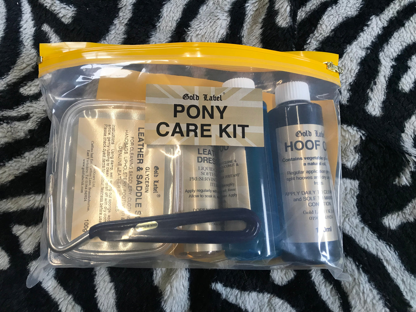 New gold label pony care kit