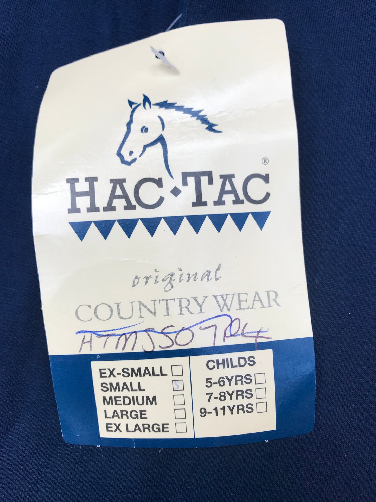 Hac-Tac Blue and Red short sleeve NEW WITH TAGS Size Small FREE POSTAGE