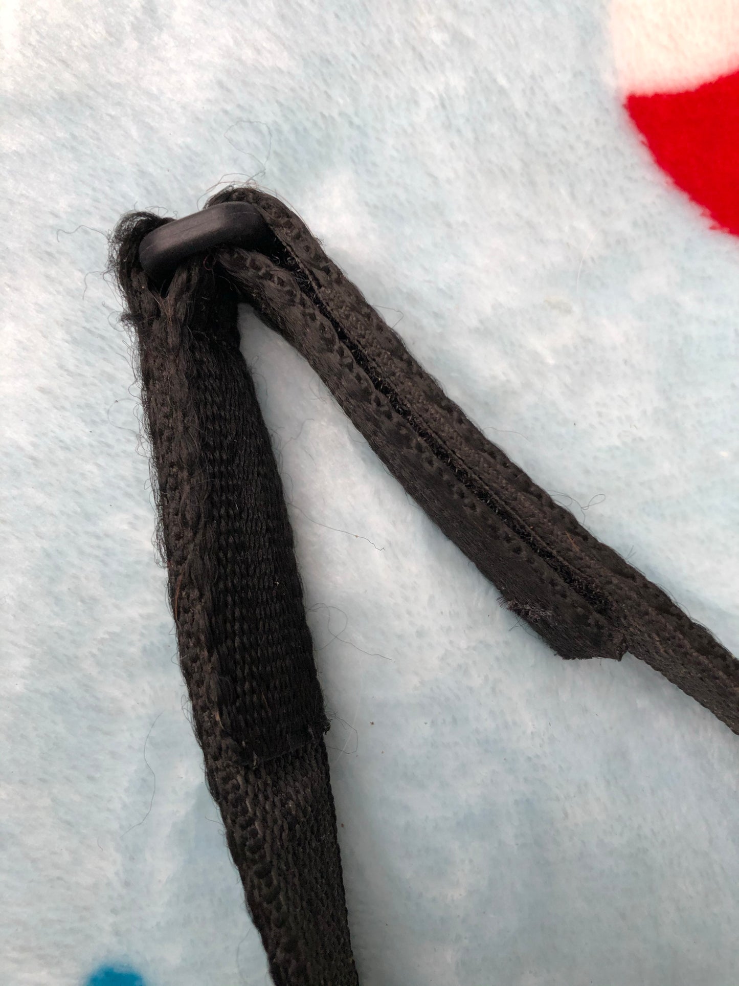 Libby’s style black webbed rubber reins size x full