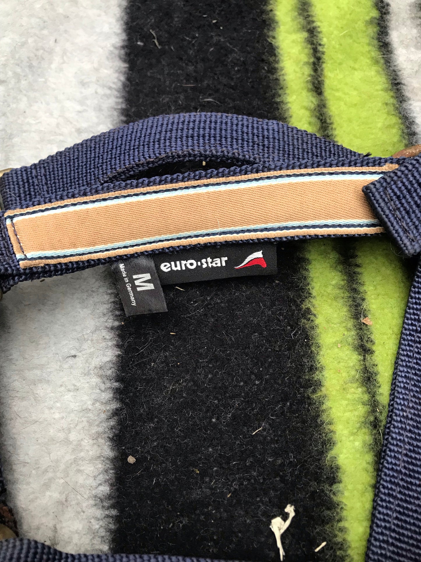 euro star cob size head collar navy and brown FREE POSTAGE