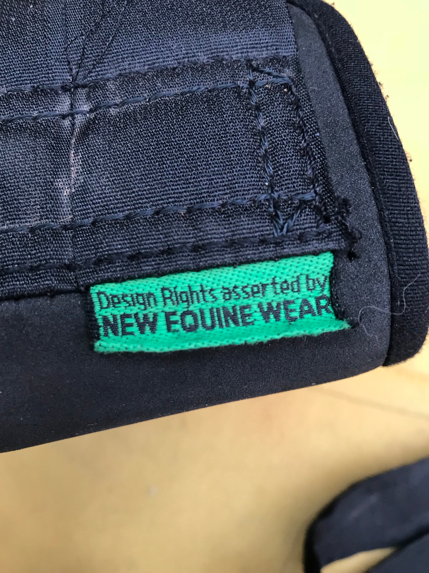 New equine wear black fetlock boots size large