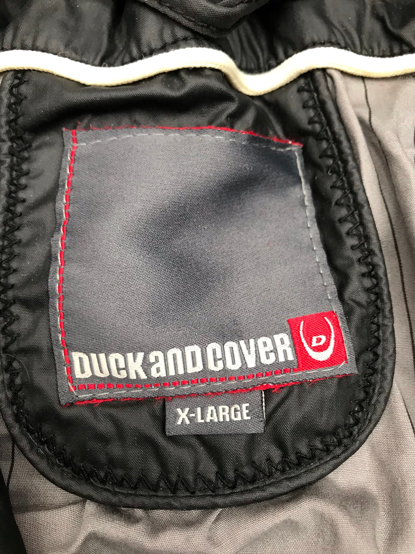 duck and cover black XL waterproof coat FREE POSTAGE