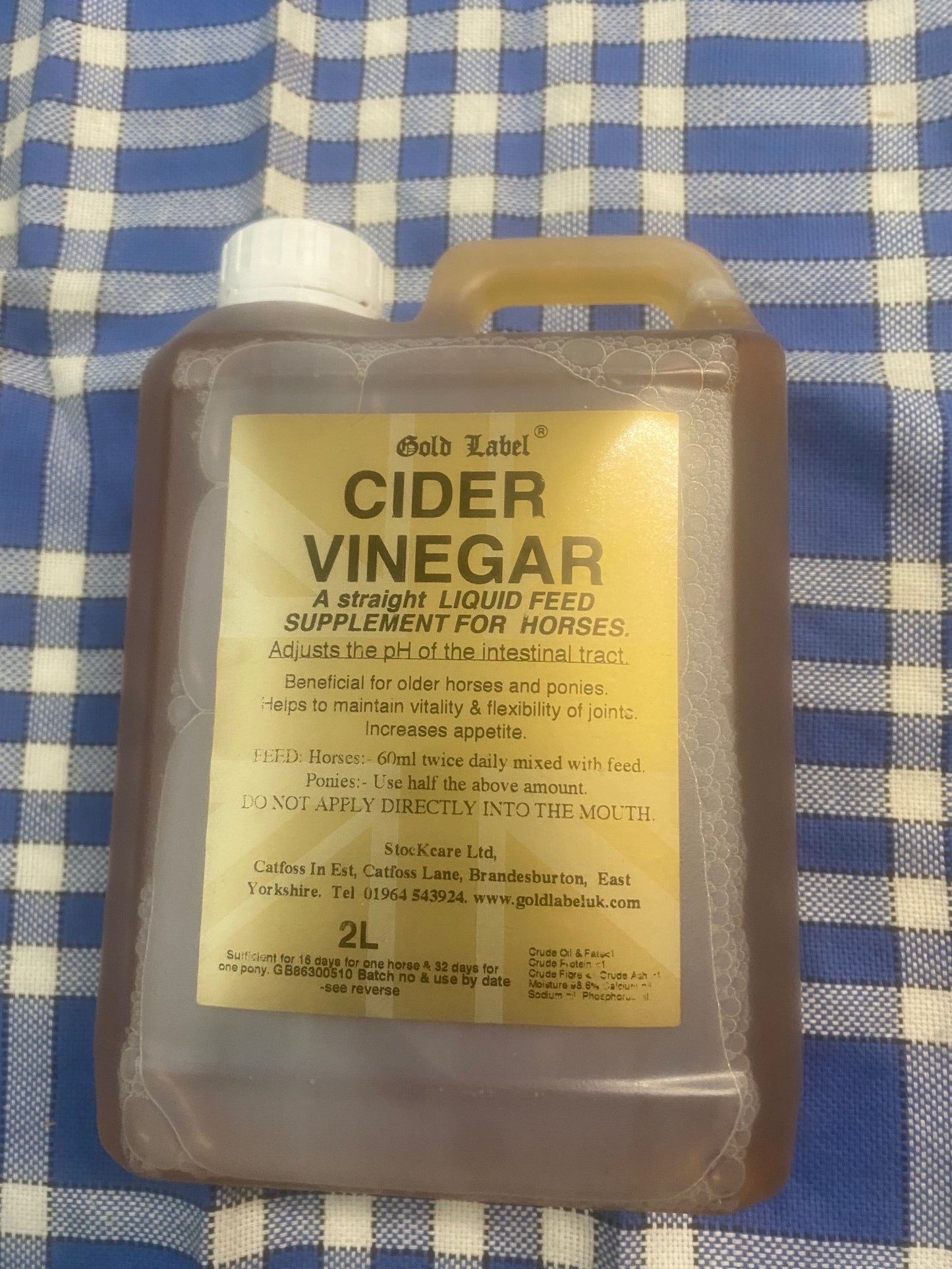 New gold label cider vinegar 2l
