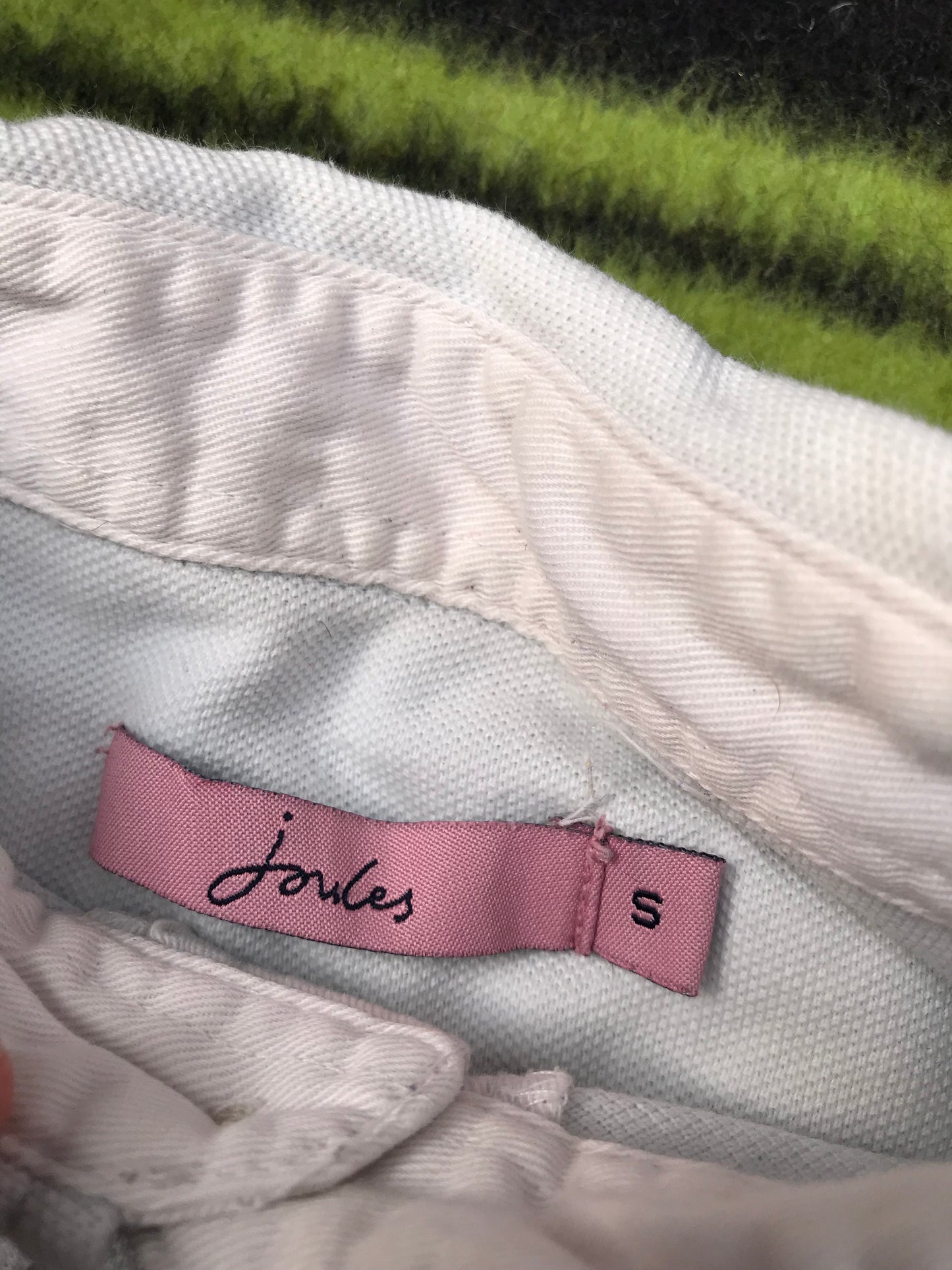 Joules off white polo shirt size S FREE POSTAGE