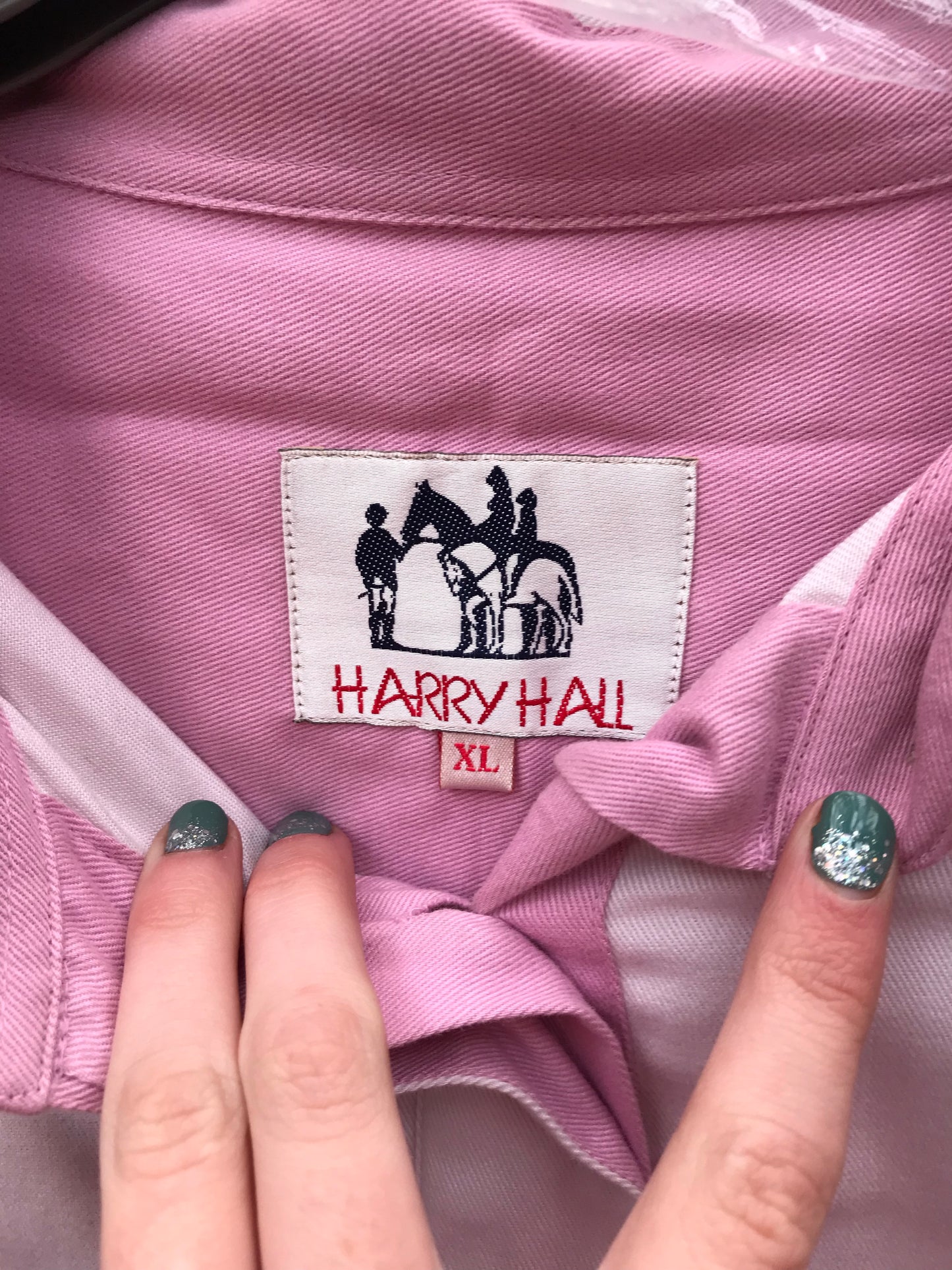 New harry hall pink shirt size xl FREE POSTAGE