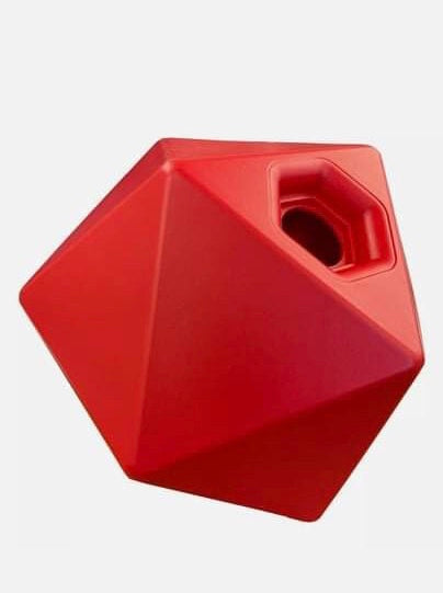 New 9” red and blue stable treat ball boredom toy FREE POSTAGE**