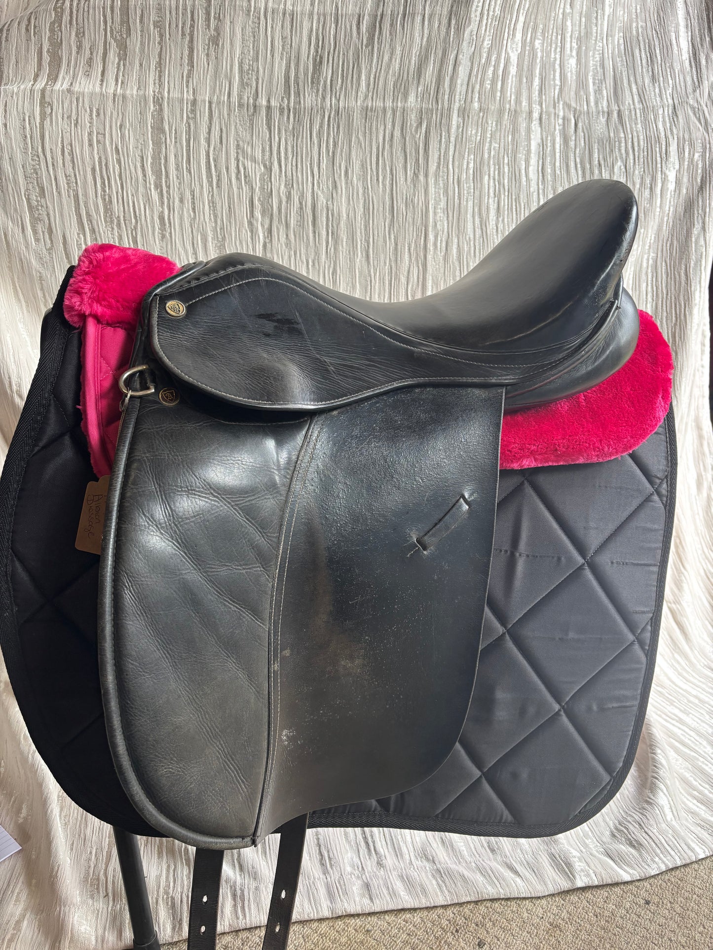 Antill black dressage 17.5” wide/xwide saddle