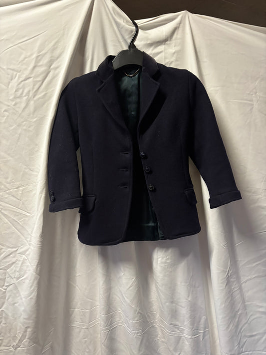 Pretty ponies navy children’s wool jacket size 28 ❣️