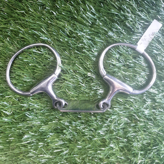 New 4 1/2" Eggbutt Snaffle with Dr Bristol link