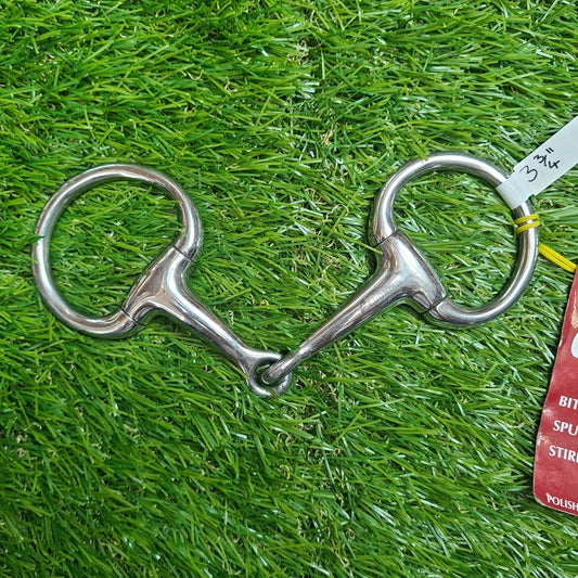 New 3 3/4" Eggbutt Snaffle bit