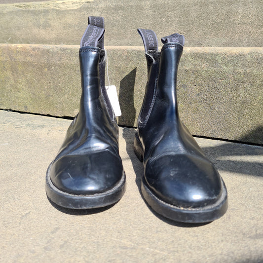 Black Childrens Rhinegold Jodhpur Boots FREE POSTAGE ❤️