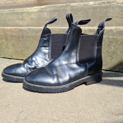 Black Childrens Rhinegold Jodhpur Boots FREE POSTAGE ❤️