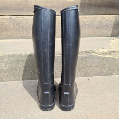 Black rubber Toggi long Jodhpur Boots FREE POSTAGE ❤️