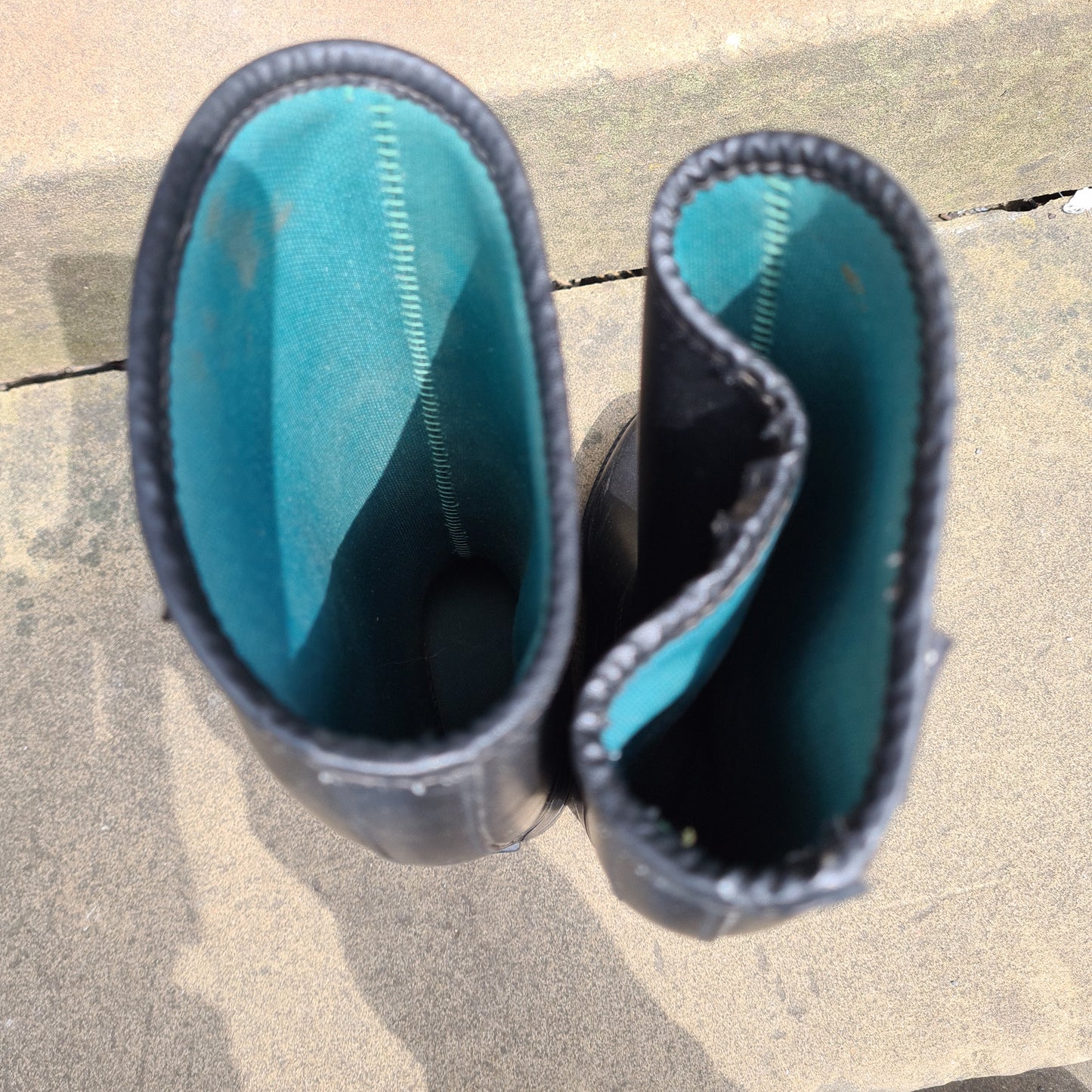 Black rubber Toggi long Jodhpur Boots FREE POSTAGE ❤️