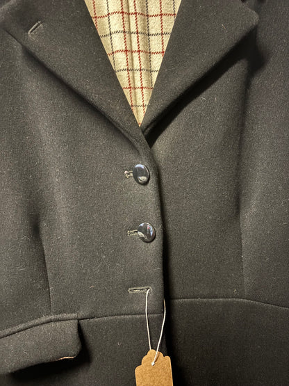 Foxley black pure new wool jacket 34 (size 10) ❣️