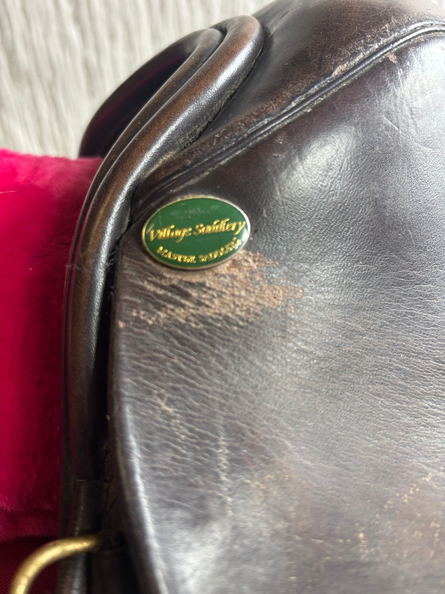 17.5” brown village saddlery gp saddle