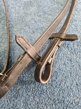 Used good condition brown/black leather lace reins sizes pony-full FREE POSTAGE 🟢